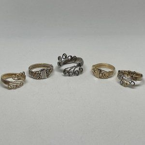 Precious Metal Grecian Wire Ring Set (5 pcs)